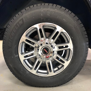 17" Chrome Wheels - 8 Lug Eagle Alloy LT 245/70/R17 Michelin Tires