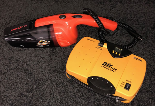 Air Compressor and 12V Hand Held Vacuum