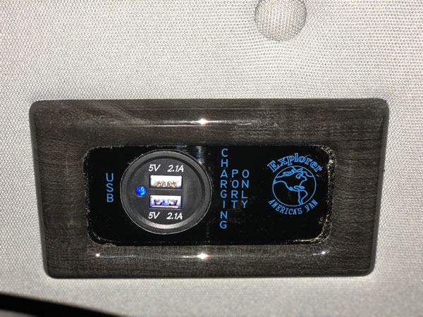 Rear USB Charging Ports (4)