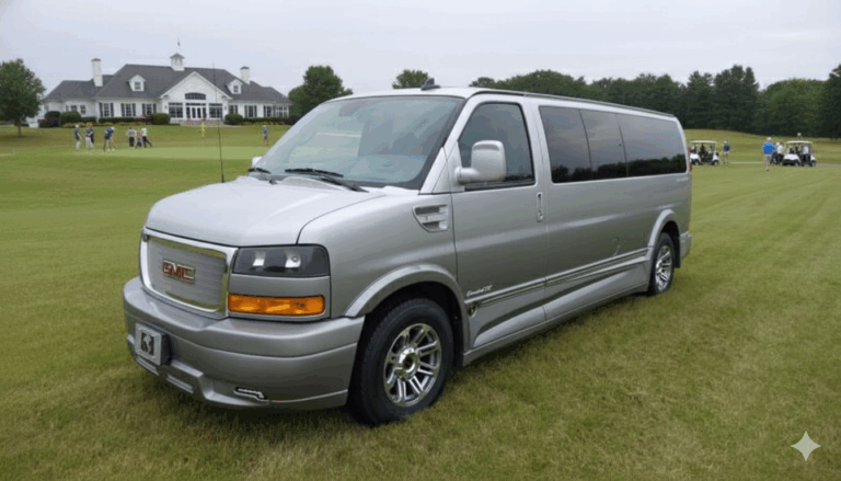 Golf Cruiser Silver Ice on Golf Course